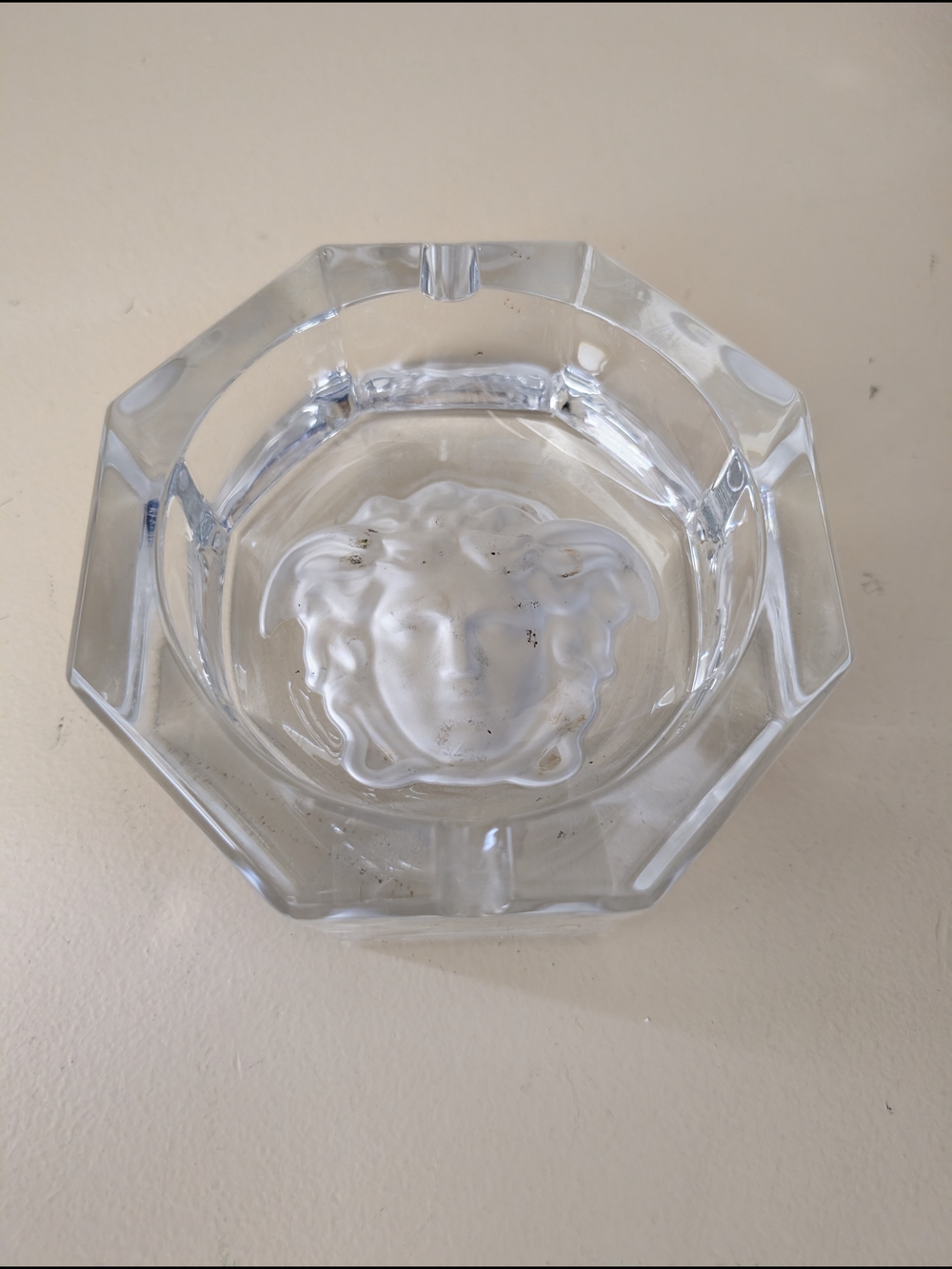 Authentic Ash Tray Clear Glass